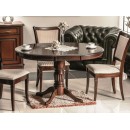 Стол обеденный SIGNAL MARGO темный орех/темный орех 90-125/90